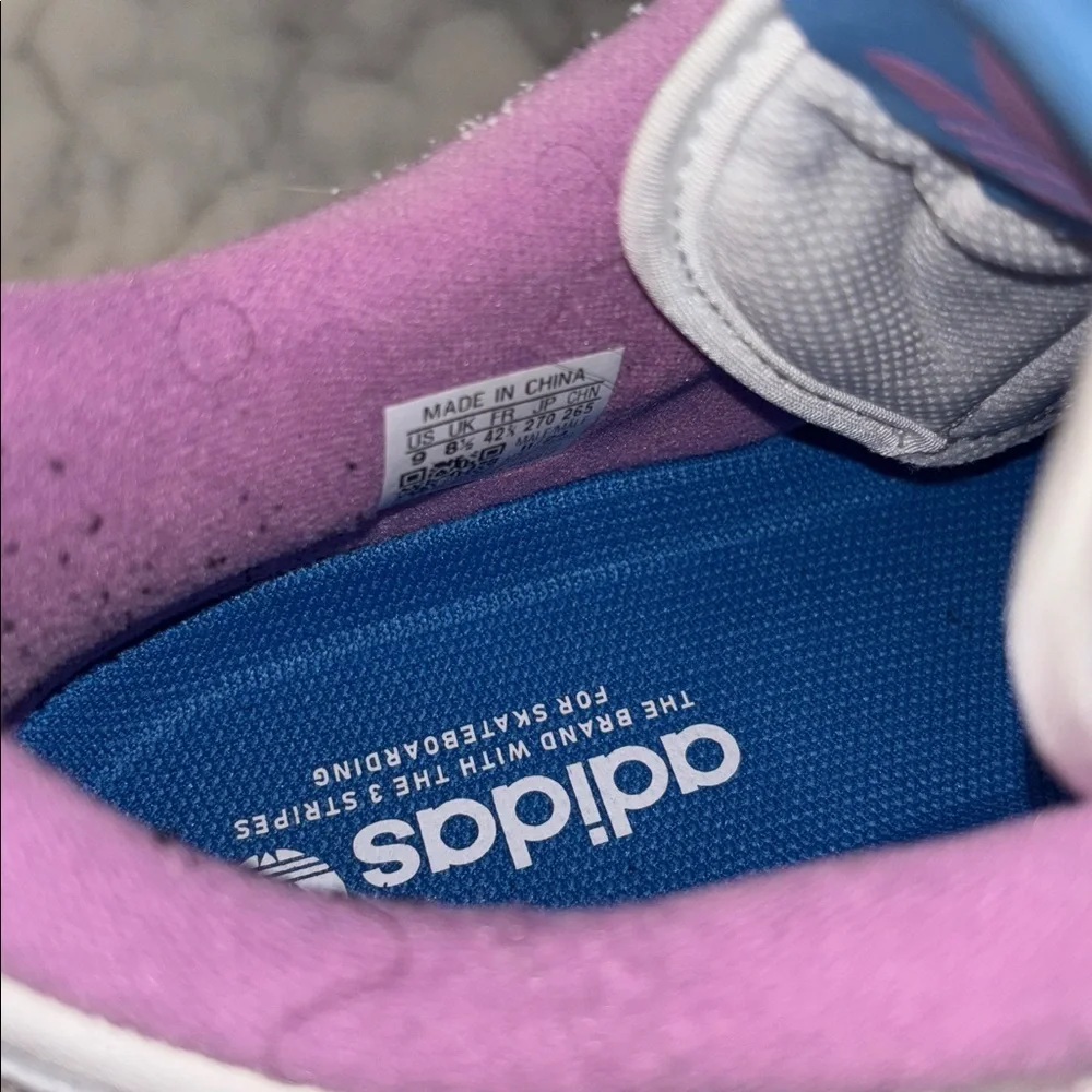 Adidas Pink and Blue forum ADV, size 9M, NO BOX
